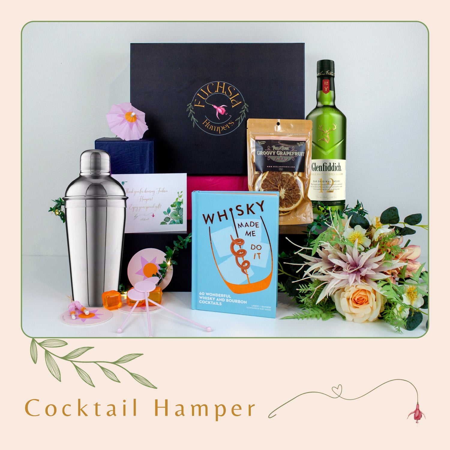 Luxury whisky gift hamper for him — Fuchsia Hampers, Sydney